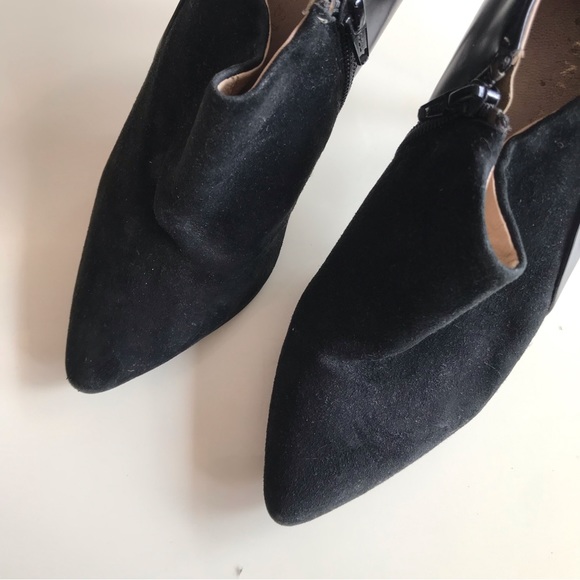 BRUNO PREMI black suede leather ankle booties - Picture 3 of 6